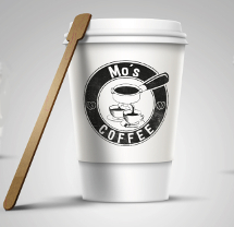 Café Logo-Design für Mo's Coffee