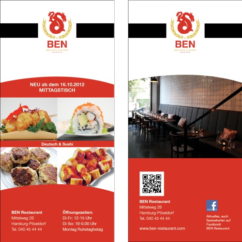 Design für das Restaurant 'Ben'