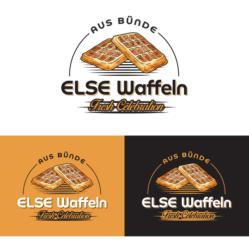 Logo für Foodtruck für handgemachte Waffeln