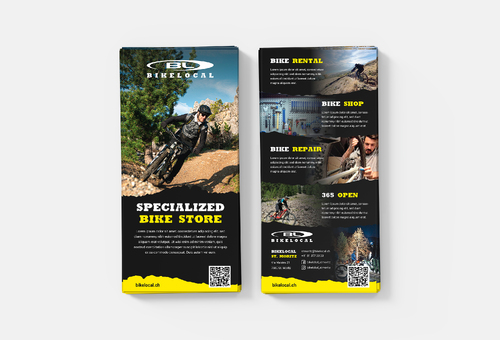  Flyer für Bikeshop